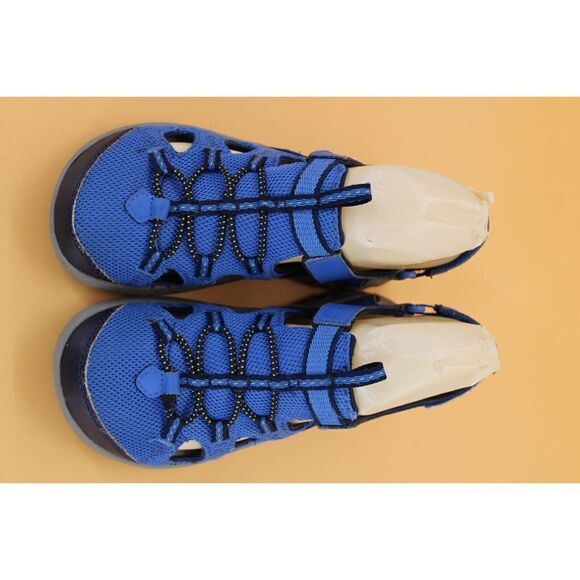 BOYS COLUMBIA TECHSUN WAVE SANDALS SIZE 2 Youth Closed Toe Water Shoes Blue - Picture 2 of 10